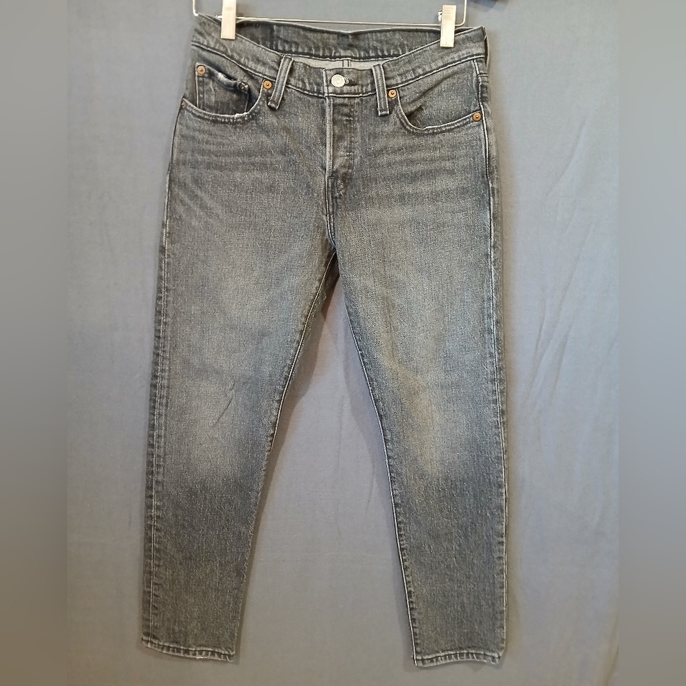 Levis 501xx Jeans Womens 26 Black Denim Botton Fly Pockets Casual